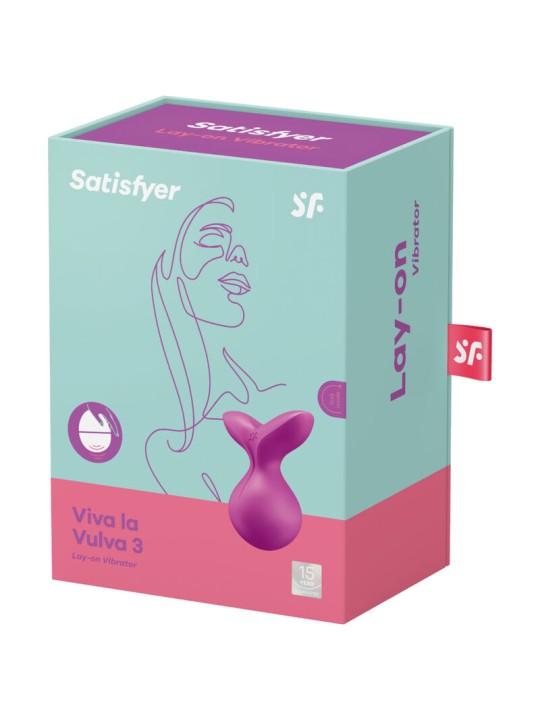 SATISFYER VIVA LA VULVA 3 VIBRADOR LAY ON VERDE