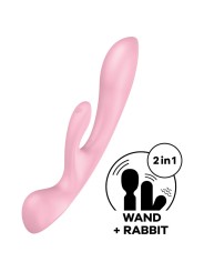 SATISFYER TRIPLE OH VIBRADOR HIBRIDO AZUL