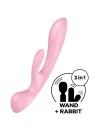 SATISFYER TRIPLE OH VIBRADOR HIBRIDO AZUL