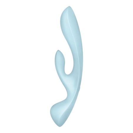 SATISFYER TRIPLE OH VIBRADOR HIBRIDO AZUL