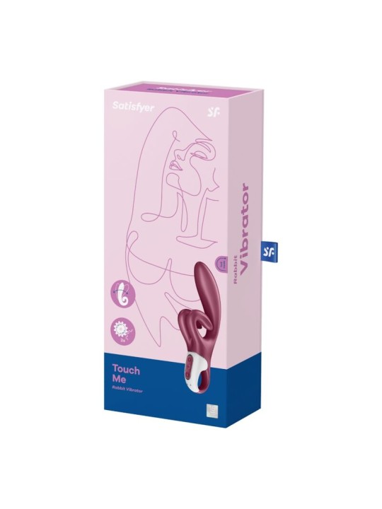 SATISFYER TOUCH ME VIBRADOR RABBIT ROJO