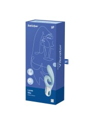 SATISFYER LOVE ME VIBRADOR RABBIT ROJO