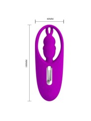 PRETTY LOVE WILD RABBIT ESTIMULADOR PARA BRAGUITA CON CONTROL REMOTO LILA