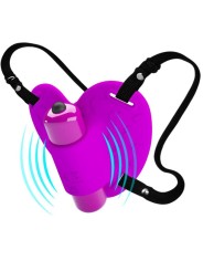 PRETTY LOVE MASAJEADOR DE CLITORIS HEARTBEAT 10 MODOS DE VIBRACION MORADO