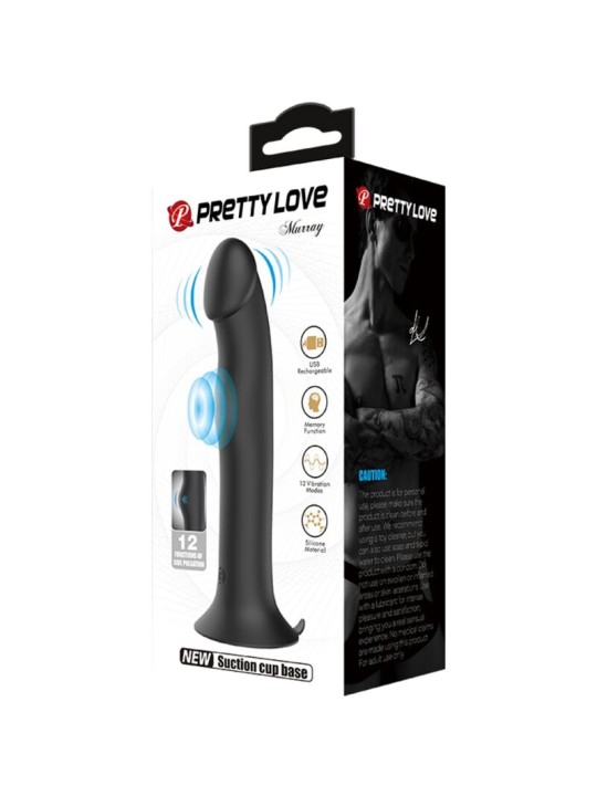 PRETTY LOVE MURRAY VIBRADOR Y ONDAS ESTIMULADORAS DE CLITORIS NEGRO