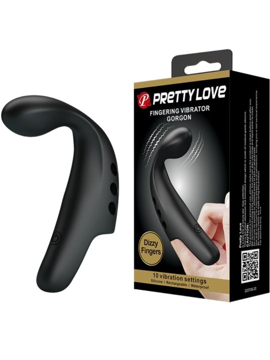 PRETTY LOVE DEDAL VIBRADOR GORGON NEGRO