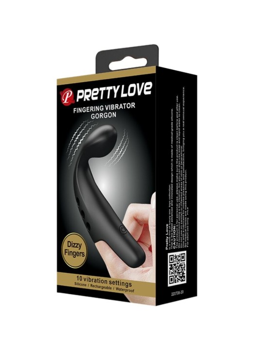 PRETTY LOVE DEDAL VIBRADOR GORGON NEGRO