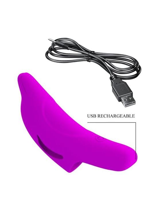 PRETTY LOVE DELPHINI PODEROSO ESTIMULADOR DE DEDO MORADO