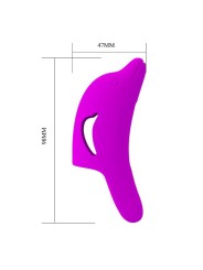 PRETTY LOVE DELPHINI PODEROSO ESTIMULADOR DE DEDO MORADO