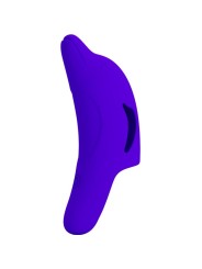 PRETTY LOVE DELPHINI PODEROSO ESTIMULADOR DE DEDO AZUL OSCURO