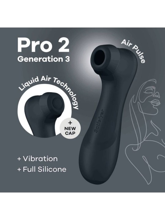 SATISFYER PRO 2 GENERACION 3 LIQUID AIR TECHNOLOGY GRANATE