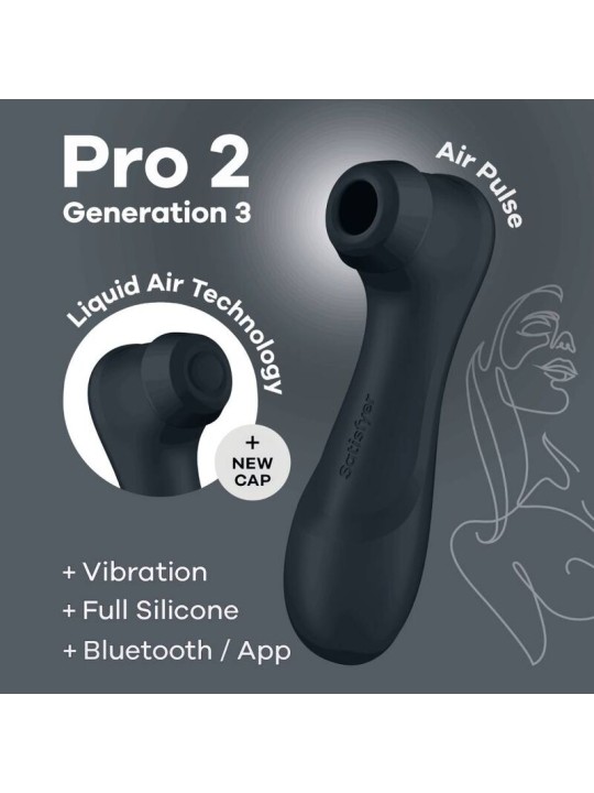 SATISFYER PRO 2 GENERACION 3 NEGRO BLUETOOTH APP