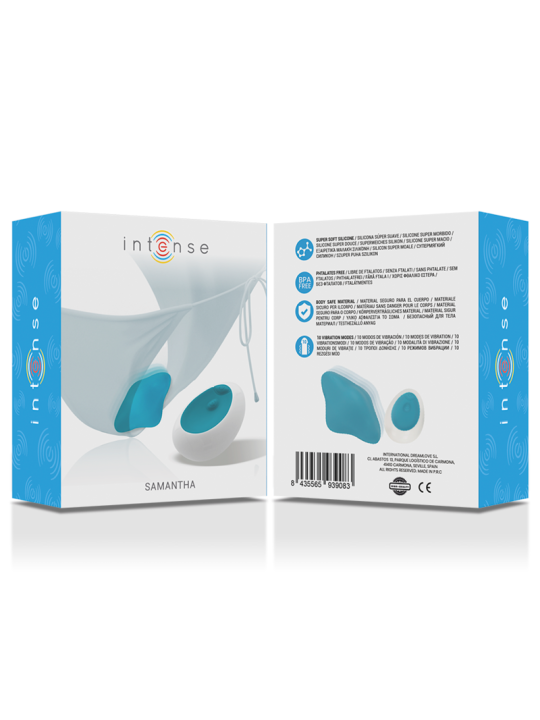 INTENSE SAMANTHA PANTIE CONTROL REMOTO AZUL