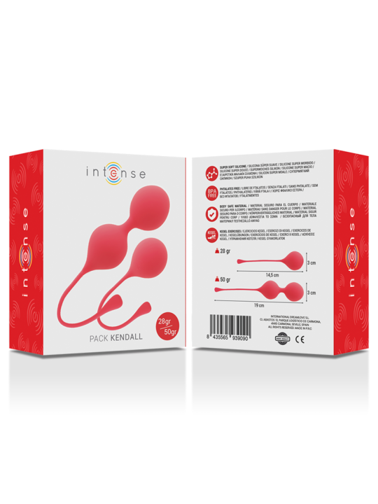 INTENSE BOLAS KEGEL PACK KENDALL ROJO