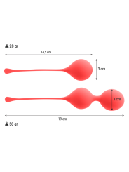 INTENSE BOLAS KEGEL PACK KENDALL ROJO