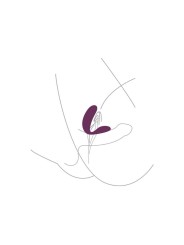 XOCOON BOUND LOVE VIBRADOR PARA PAREJAS MORADO