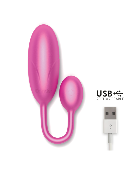 ONINDER DENVER HUEVO VIBRADOR ROSA 7 X 27 CM APP GRATUITA
