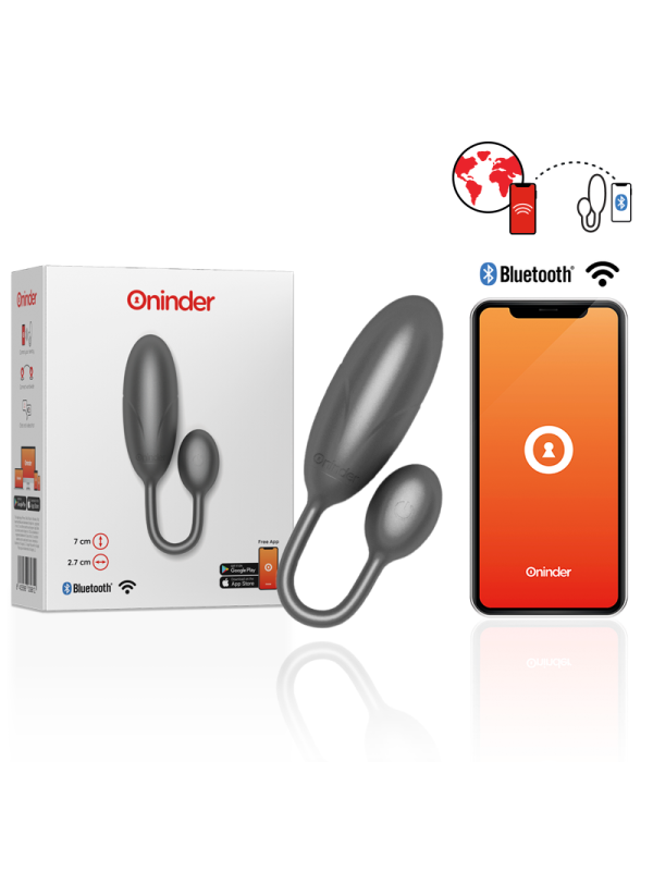 ONINDER DENVER HUEVO VIBRADOR ROSA 7 X 27 CM APP GRATUITA