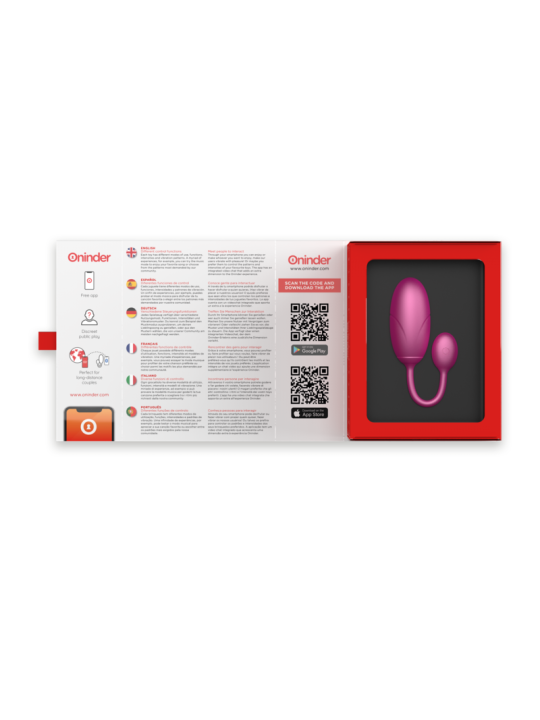 ONINDER TOKYO HUEVO VIBRADOR ROSA 75 X 32 CM APP GRATUITA