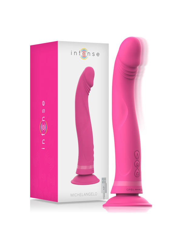 INTENSE MICHELANGELO DILDO VIBRADOR SILICONA ROSA
