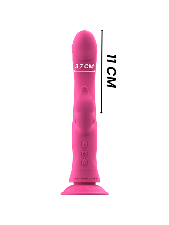 INTENSE JULIO VIBRADOR RABBIT SILICONA ROSA