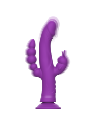 INTENSE CASANOVA VIBRADOR RABBIT SILICONA TRIPLE MOTOR MORADO