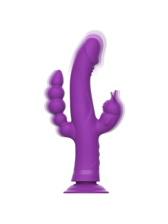 INTENSE CASANOVA VIBRADOR RABBIT SILICONA TRIPLE MOTOR MORADO