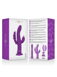 INTENSE CASANOVA VIBRADOR RABBIT SILICONA TRIPLE MOTOR MORADO