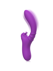 INTENSE HARRY VIBRADOR FLEXIBLE CON LENGUA MORADO