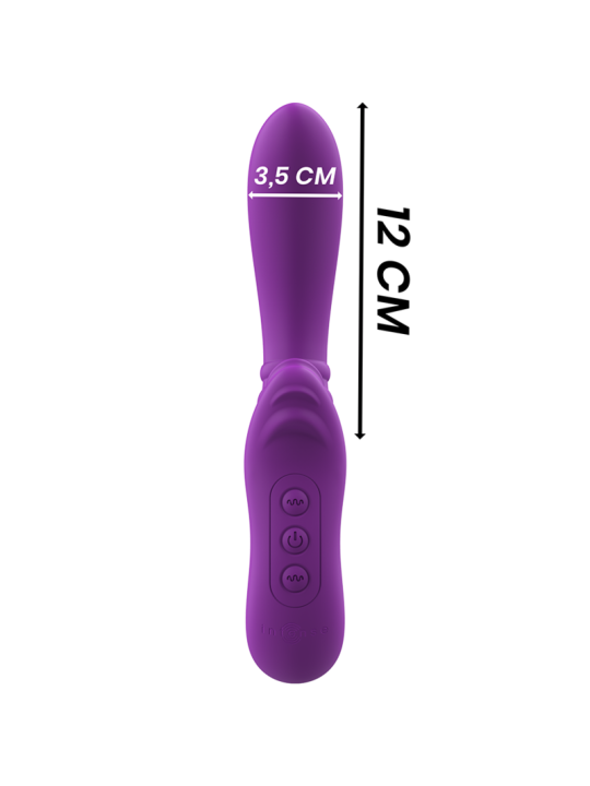INTENSE HARRY VIBRADOR FLEXIBLE CON LENGUA MORADO