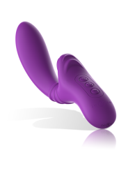 INTENSE HARRY VIBRADOR FLEXIBLE CON LENGUA MORADO