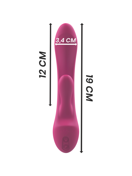 INTENSE LUIGI VIBRADOR RABBIT SILICONA LIQUIDA ROSA