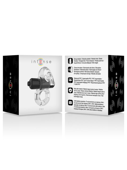 INTENSE FRY ANILLO VIBRADOR TRANSPARENTE