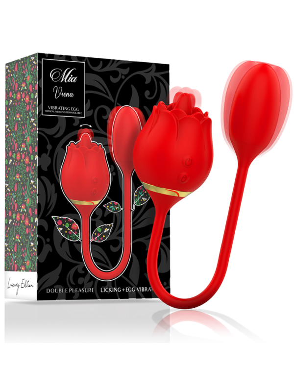 MIA VIENA DOUBLE PLEASURE LICKING HUEVO VIBRADOR