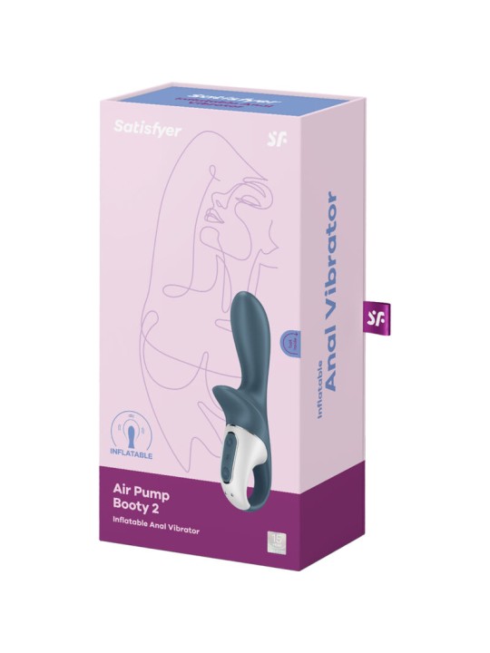 SATISFYER AIR PUMP BOOTY 2 GRIS OSCURO