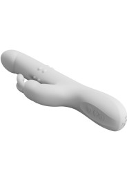 PRETTY LOVE REESE VIBRADOR CON ROTACION PLATEADO