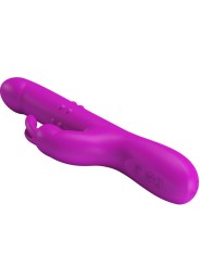 PRETTY LOVE REESE VIBRADOR CON ROTACION MORADO