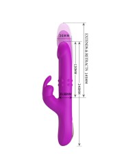 PRETTY LOVE REESE VIBRADOR CON ROTACION MORADO
