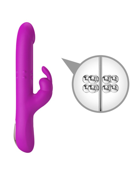 PRETTY LOVE REESE VIBRADOR CON ROTACION MORADO