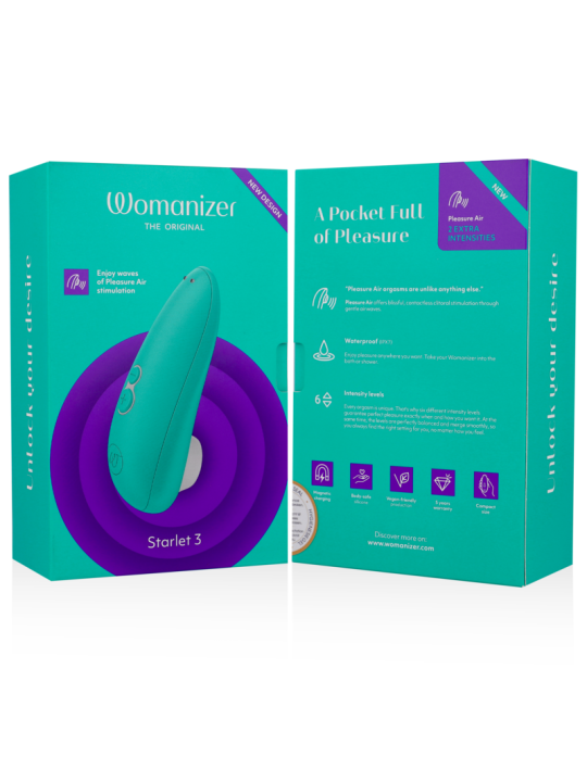 WOMANIZER STARLET 3 ESTIMULADOR CLITORIS TURQUESA