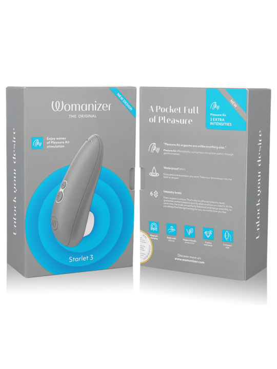 WOMANIZER STARLET 3 ESTIMULADOR CLITORIS GRIS