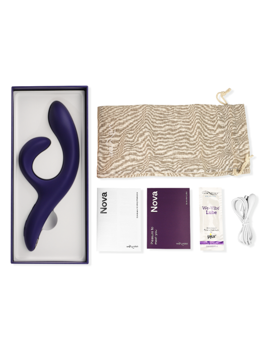 WE VIBE NOVA 3 VIBRADOR RABBIT AZUL MEDIANOCHE