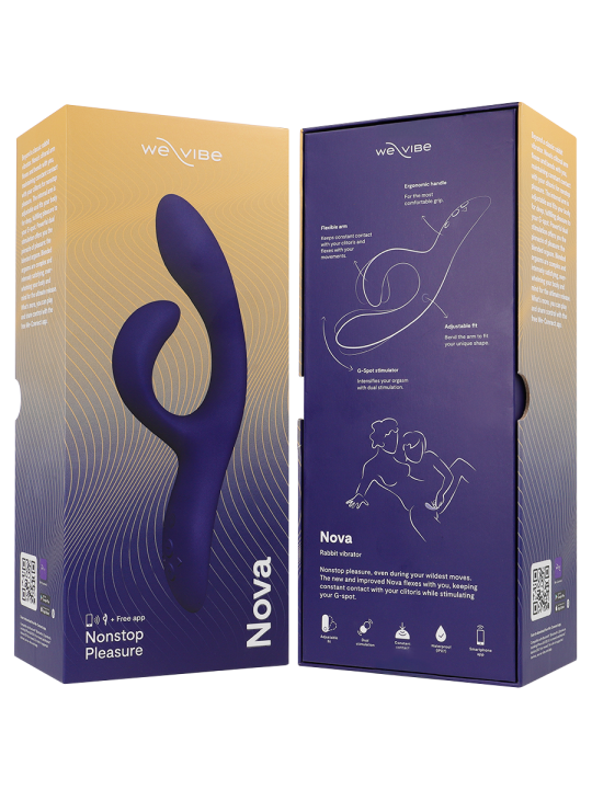 WE VIBE NOVA 3 VIBRADOR RABBIT AZUL MEDIANOCHE