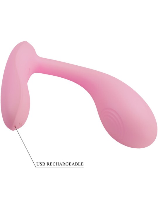 PRETTY LOVE BAIRD G SPOT 12 VIBRACIONES RECARGABLE ROSA APP