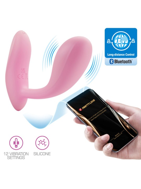 PRETTY LOVE BAIRD G SPOT 12 VIBRACIONES RECARGABLE ROSA APP