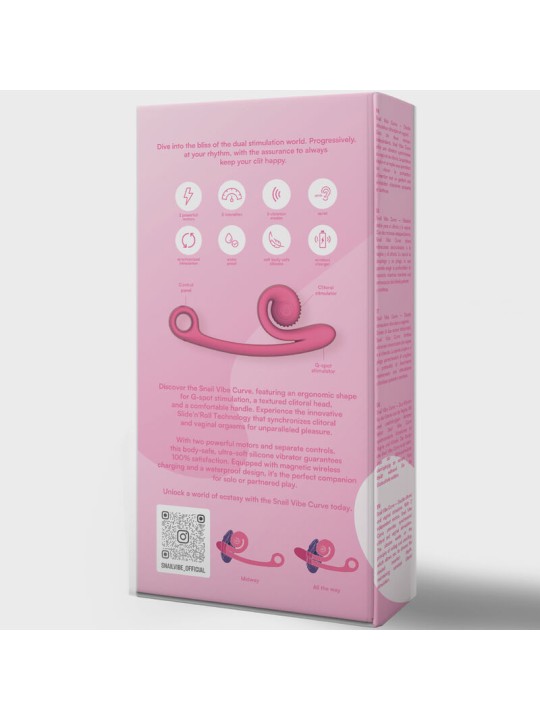 SNAIL VIBE CURVE VIBRADOR NARANJA