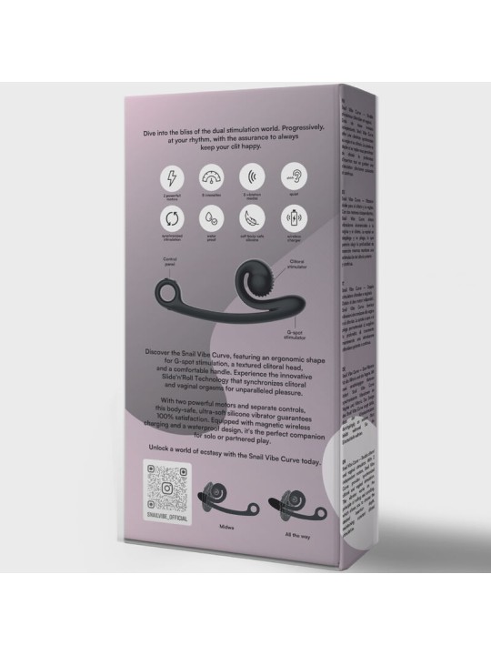 SNAIL VIBE CURVE VIBRADOR NEGRO