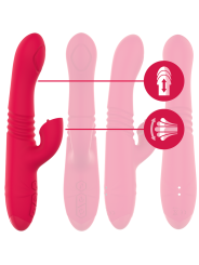 INTENSE DUA VIBRADOR MULTIFUNCION RECARGABLE UP DOWN CON LENGUA ROJO