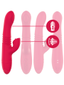 INTENSE DUA VIBRADOR MULTIFUNCION RECARGABLE UP DOWN CON LENGUA ROJO