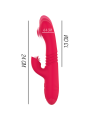 INTENSE DUA VIBRADOR MULTIFUNCION RECARGABLE UP DOWN CON LENGUA ROJO